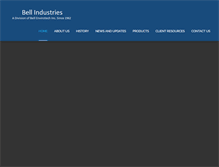 Tablet Screenshot of bellindustries.ca
